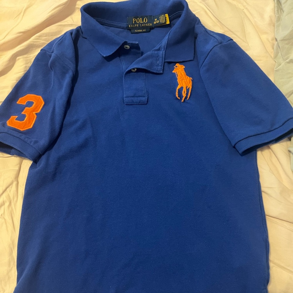 Ralph Lauren polo royal blue big horse polo shirt.